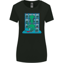 Funny Alien Drug Dealer Weed Womens Wider Cut T-Shirt Black
