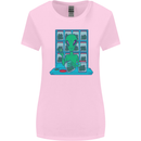 Funny Alien Drug Dealer Weed Womens Wider Cut T-Shirt Light Pink
