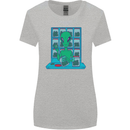 Funny Alien Drug Dealer Weed Womens Wider Cut T-Shirt Sports Grey