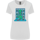 Funny Alien Drug Dealer Weed Womens Wider Cut T-Shirt White