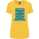Funny Alien Drug Dealer Weed Womens Wider Cut T-Shirt Yellow
