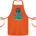 Funny Alien Gangster UFO 2Pac Rap Music Cotton Apron 100% Organic Orange