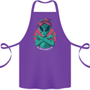 Funny Alien Gangster UFO 2Pac Rap Music Cotton Apron 100% Organic Purple