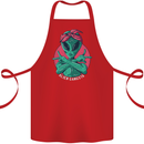 Funny Alien Gangster UFO 2Pac Rap Music Cotton Apron 100% Organic Red
