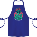 Funny Alien Gangster UFO 2Pac Rap Music Cotton Apron 100% Organic Royal Blue