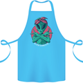 Funny Alien Gangster UFO 2Pac Rap Music Cotton Apron 100% Organic Turquoise