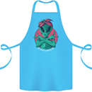 Funny Alien Gangster UFO 2Pac Rap Music Cotton Apron 100% Organic Turquoise