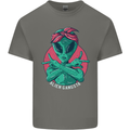 Funny Alien Gangster UFO 2Pac Rap Music Kids T-Shirt Childrens Charcoal