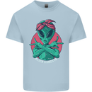 Funny Alien Gangster UFO 2Pac Rap Music Kids T-Shirt Childrens Light Blue