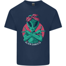 Funny Alien Gangster UFO 2Pac Rap Music Kids T-Shirt Childrens Navy Blue