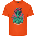 Funny Alien Gangster UFO 2Pac Rap Music Kids T-Shirt Childrens Orange