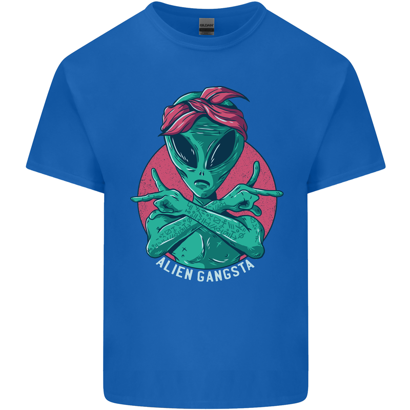 Funny Alien Gangster UFO 2Pac Rap Music Kids T-Shirt Childrens Royal Blue