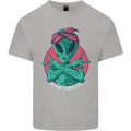 Funny Alien Gangster UFO 2Pac Rap Music Kids T-Shirt Childrens Sports Grey