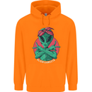 Funny Alien Gangster UFO 2Pac Rap Music Mens 80% Cotton Hoodie Orange