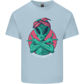 Funny Alien Gangster UFO 2Pac Rap Music Mens Cotton T-Shirt Tee Top Light Blue