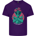 Funny Alien Gangster UFO 2Pac Rap Music Mens Cotton T-Shirt Tee Top Purple