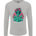 Funny Alien Gangster UFO 2Pac Rap Music Mens Long Sleeve T-Shirt Sports Grey
