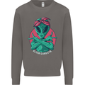 Funny Alien Gangster UFO 2Pac Rap Music Mens Sweatshirt Jumper Charcoal