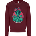 Funny Alien Gangster UFO 2Pac Rap Music Mens Sweatshirt Jumper Maroon