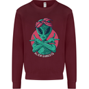 Funny Alien Gangster UFO 2Pac Rap Music Mens Sweatshirt Jumper Maroon