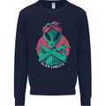 Funny Alien Gangster UFO 2Pac Rap Music Mens Sweatshirt Jumper Navy Blue