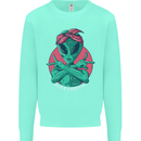 Funny Alien Gangster UFO 2Pac Rap Music Mens Sweatshirt Jumper Peppermint