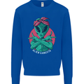 Funny Alien Gangster UFO 2Pac Rap Music Mens Sweatshirt Jumper Royal Blue