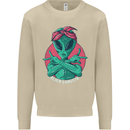 Funny Alien Gangster UFO 2Pac Rap Music Mens Sweatshirt Jumper Sand