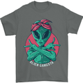 Funny Alien Gangster UFO 2Pac Rap Music Mens T-Shirt Cotton Gildan Charcoal
