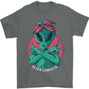 Funny Alien Gangster UFO 2Pac Rap Music Mens T-Shirt Cotton Gildan Charcoal
