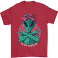 Funny Alien Gangster UFO 2Pac Rap Music Mens T-Shirt Cotton Gildan Red