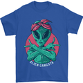 Funny Alien Gangster UFO 2Pac Rap Music Mens T-Shirt Cotton Gildan Royal Blue