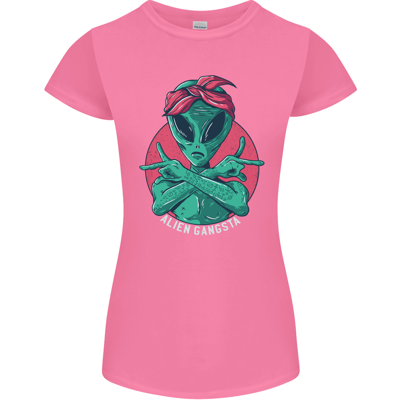 Funny Alien Gangster UFO 2Pac Rap Music Womens Petite Cut T-Shirt Azalea