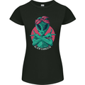Funny Alien Gangster UFO 2Pac Rap Music Womens Petite Cut T-Shirt Black