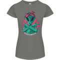 Funny Alien Gangster UFO 2Pac Rap Music Womens Petite Cut T-Shirt Charcoal