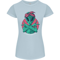 Funny Alien Gangster UFO 2Pac Rap Music Womens Petite Cut T-Shirt Light Blue