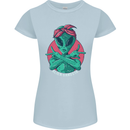 Funny Alien Gangster UFO 2Pac Rap Music Womens Petite Cut T-Shirt Light Blue