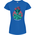 Funny Alien Gangster UFO 2Pac Rap Music Womens Petite Cut T-Shirt Royal Blue