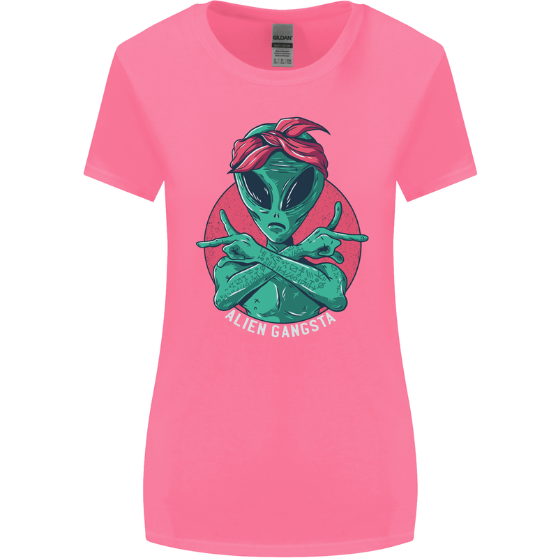 Funny Alien Gangster UFO 2Pac Rap Music Womens Wider Cut T-Shirt Azalea