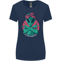 Funny Alien Gangster UFO 2Pac Rap Music Womens Wider Cut T-Shirt Navy Blue
