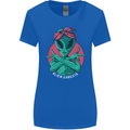 Funny Alien Gangster UFO 2Pac Rap Music Womens Wider Cut T-Shirt Royal Blue