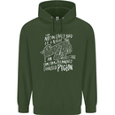 Funny Always Tired Fatigued Exhausted Pigeon Childrens Kids Hoodie Forest Green