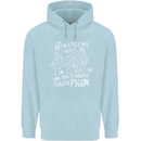 Funny Always Tired Fatigued Exhausted Pigeon Childrens Kids Hoodie Light Blue