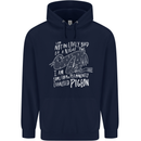 Funny Always Tired Fatigued Exhausted Pigeon Childrens Kids Hoodie Navy Blue