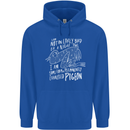 Funny Always Tired Fatigued Exhausted Pigeon Childrens Kids Hoodie Royal Blue