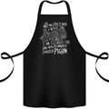 Funny Always Tired Fatigued Exhausted Pigeon Cotton Apron 100% Organic Black