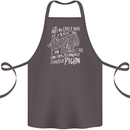 Funny Always Tired Fatigued Exhausted Pigeon Cotton Apron 100% Organic Dark Grey