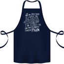 Funny Always Tired Fatigued Exhausted Pigeon Cotton Apron 100% Organic Navy Blue