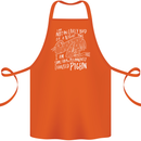 Funny Always Tired Fatigued Exhausted Pigeon Cotton Apron 100% Organic Orange