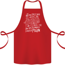 Funny Always Tired Fatigued Exhausted Pigeon Cotton Apron 100% Organic Red